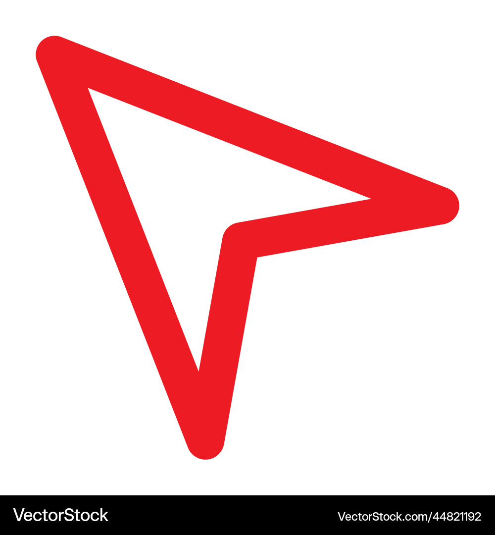 Location arrow icon gps - pointer vector image