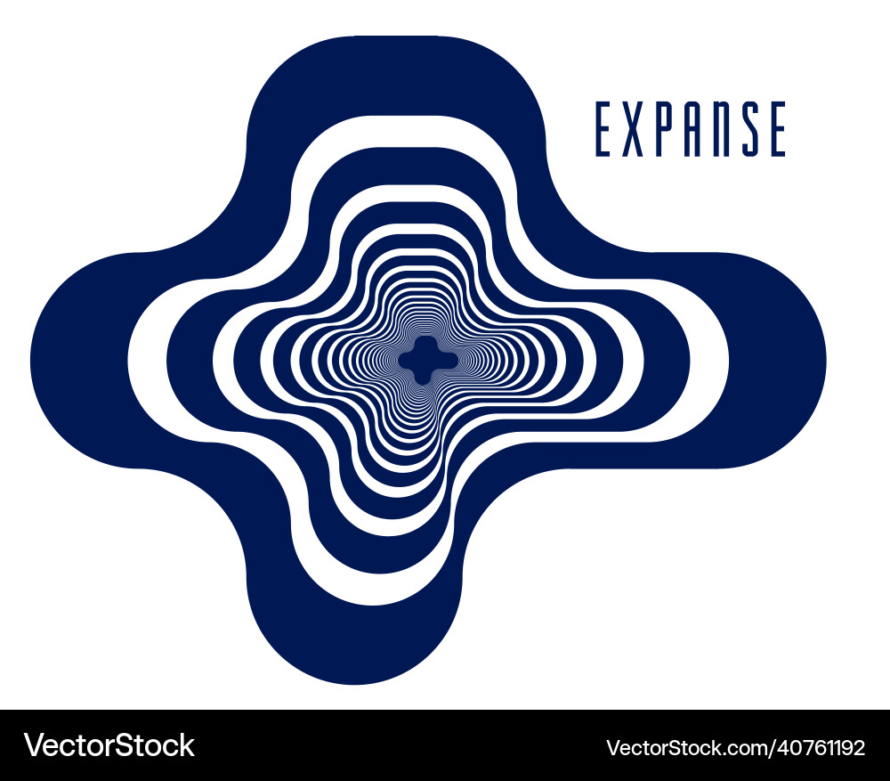 Minimal design of abstract lines in 3d Minimal design of abstract lines in 3d vector image
