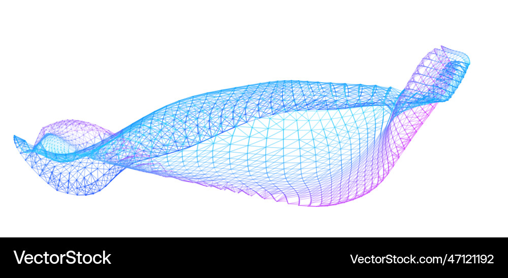 Network lines net wave information flow Vector Image