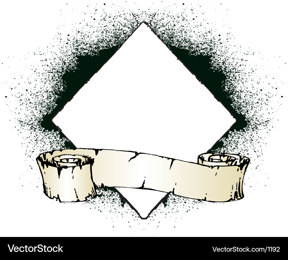 Old Scroll Fragment Vector Image