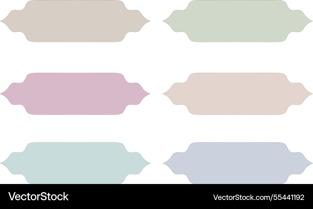 Paper frames design elements isolated on white vector image