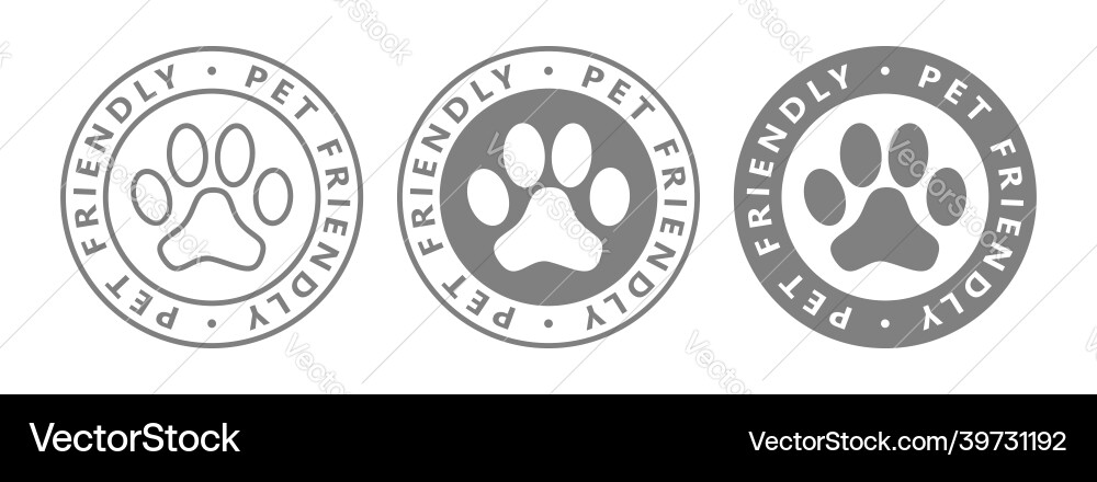 Pet friendly Pet friendly vector image