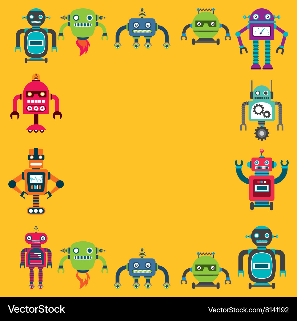 Robot concept design vector image