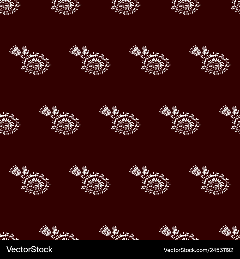 Seamless pattern with dandelionsdesign Seamless pattern with dandelionsdesign Vector Image