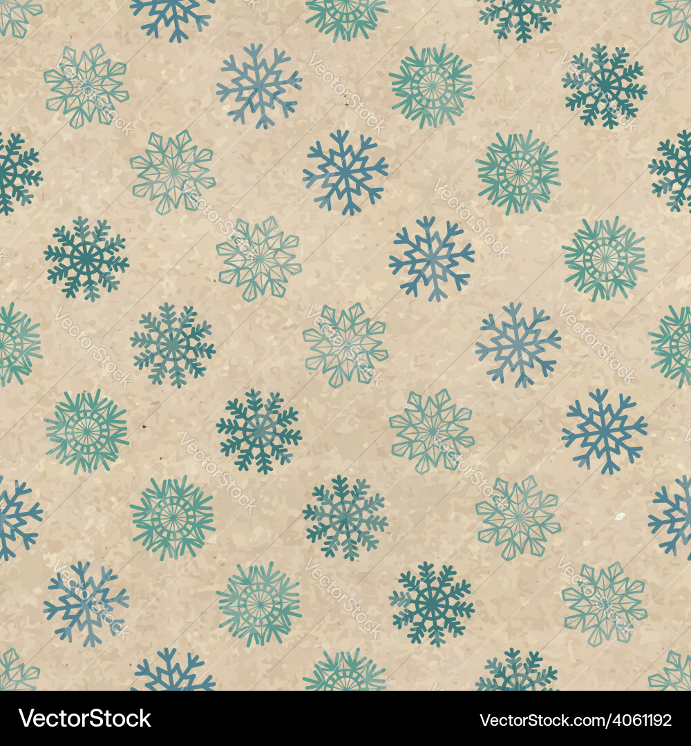 Seamless pattern with snowflakes Vector Image