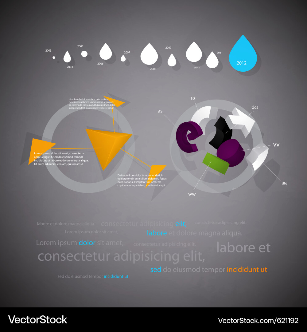 Statistical Report - Data Visualization vector image