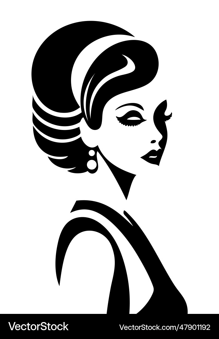 Woman clipart elegance beauty vector image