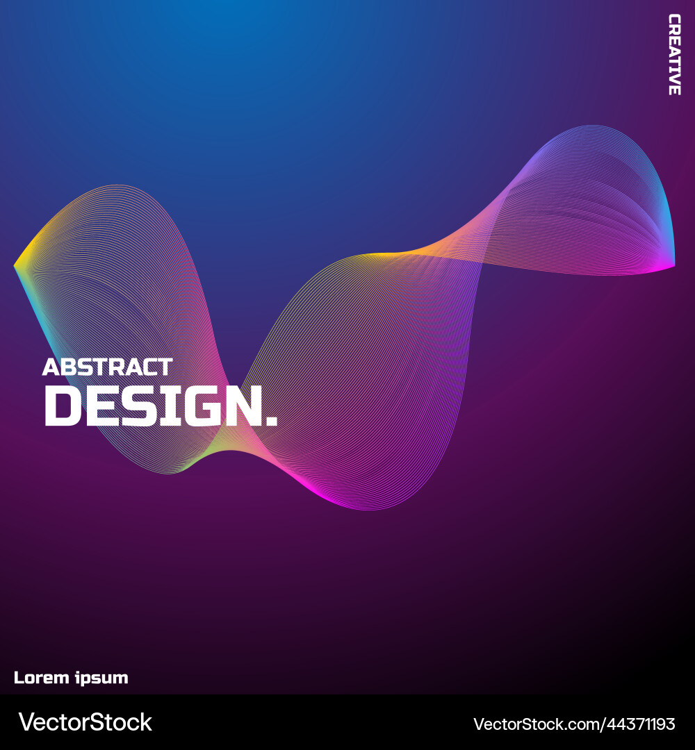 Abstract background with gradient wave in blue Abstract background with gradient wave in blue vector image