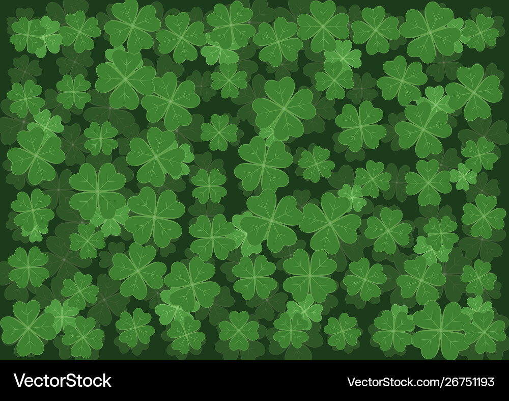 Background with clover vector image