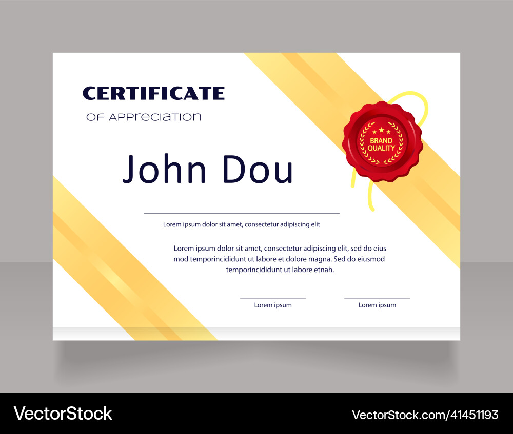 Data analytics certificate design template Data analytics certificate design template Vector Image