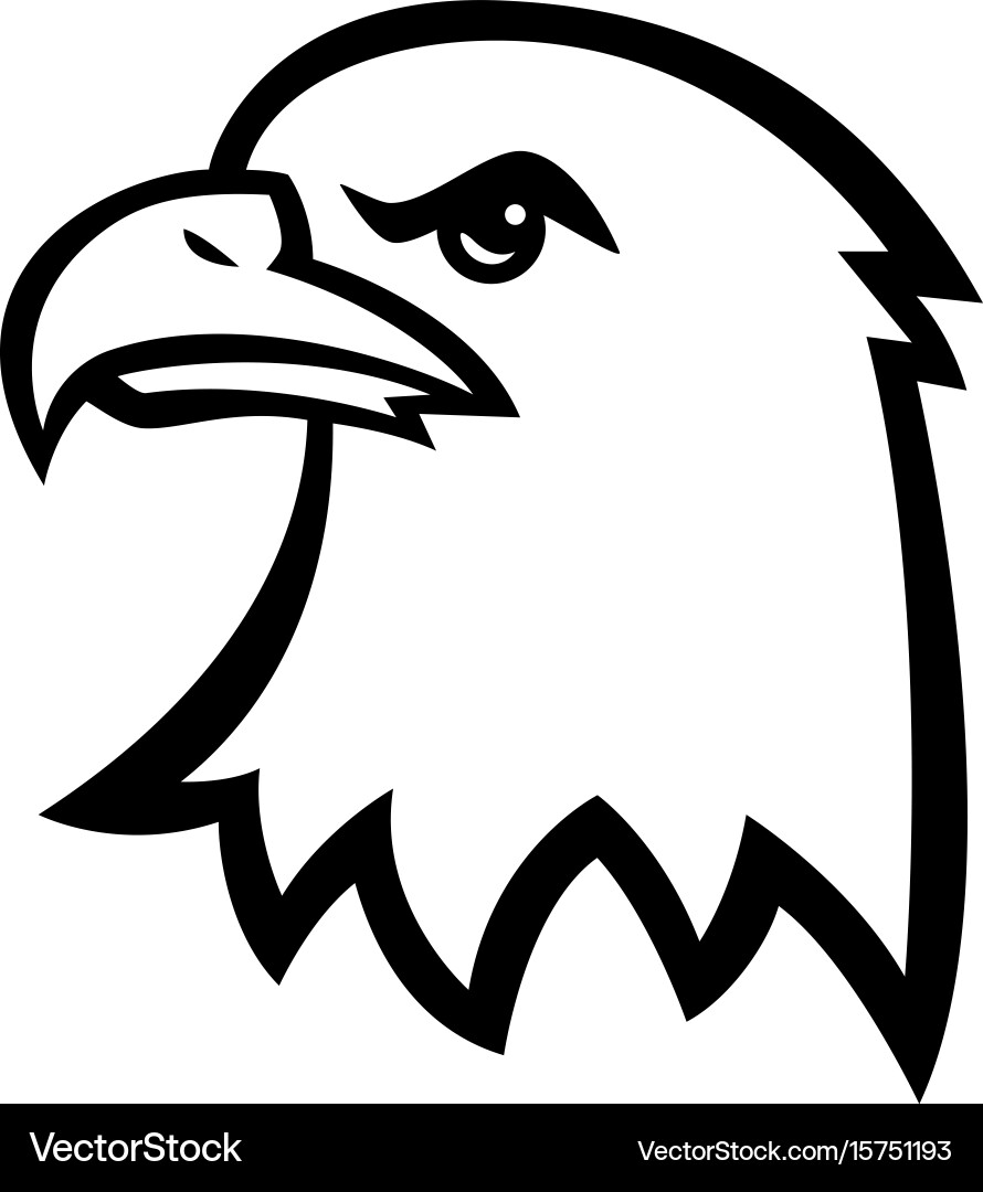 Eagle head Royalty Free Vector Image - VectorStock