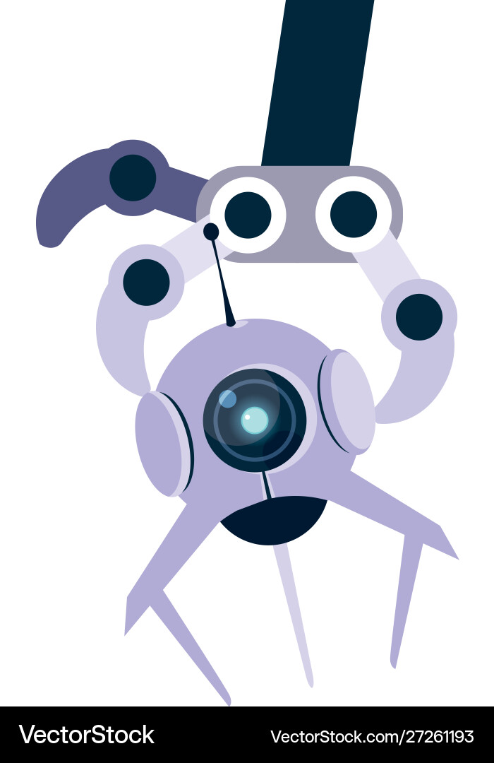 Isolated technology robot design Vector Image