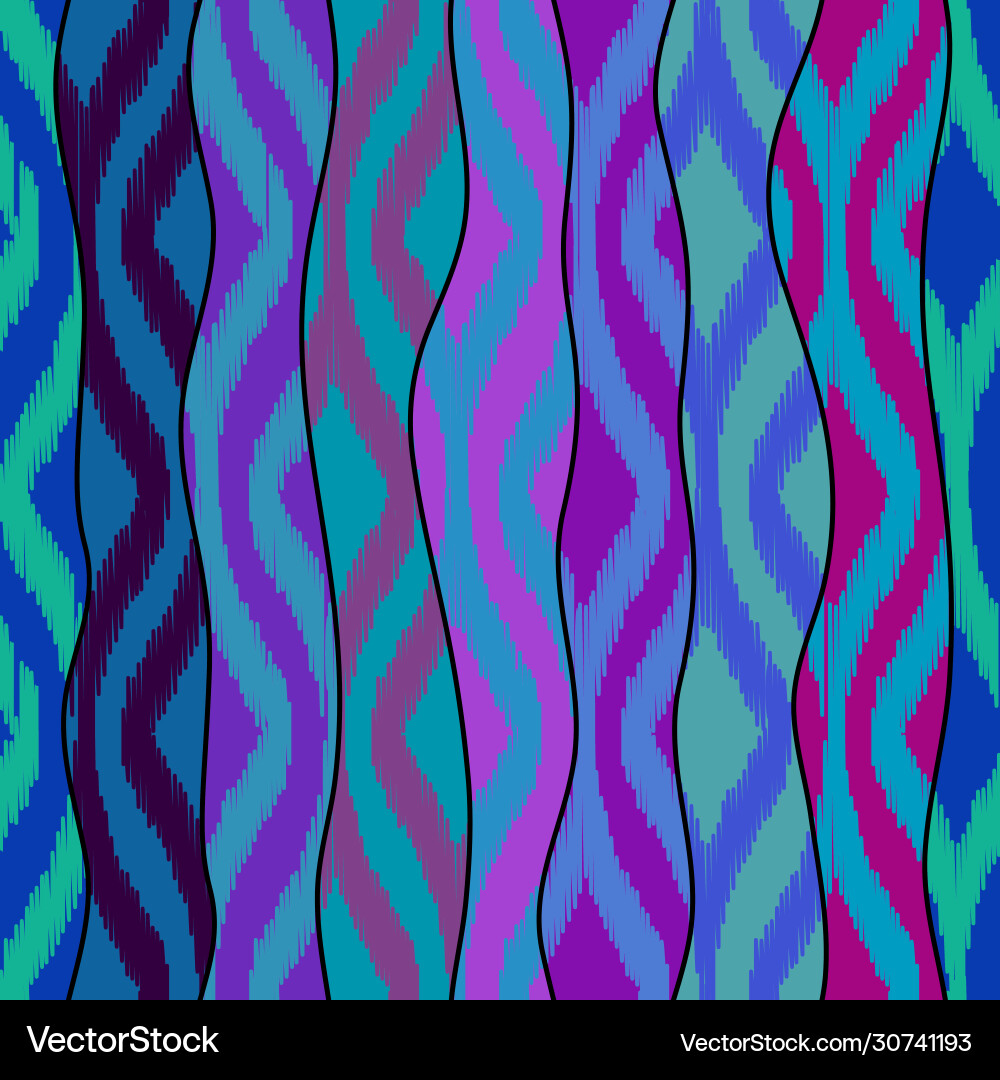 Seamless background in bohemian style Vector Image