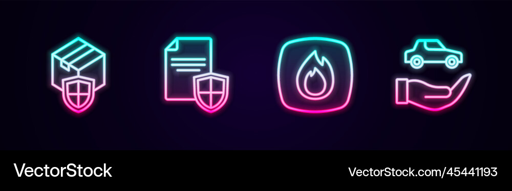 Set line delivery security with shield contract Vector Image