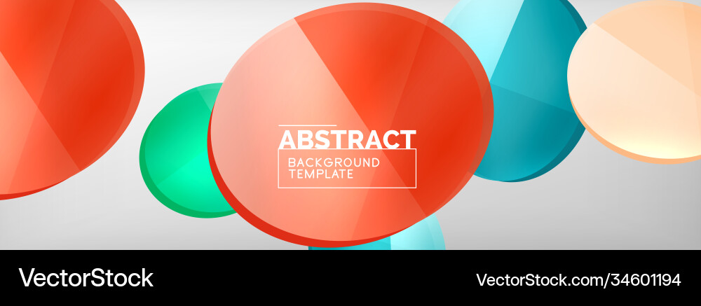 Abstract glossy round shapes background Abstract glossy round shapes background vector image