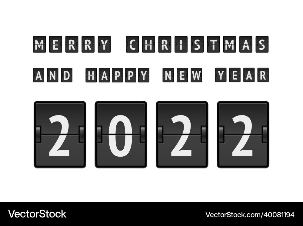 Countdown to christmas flip number advent calendar Vector Image