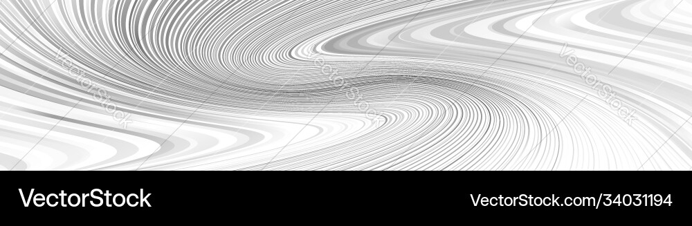 Horizontal wide format rectangular wavy waving Vector Image