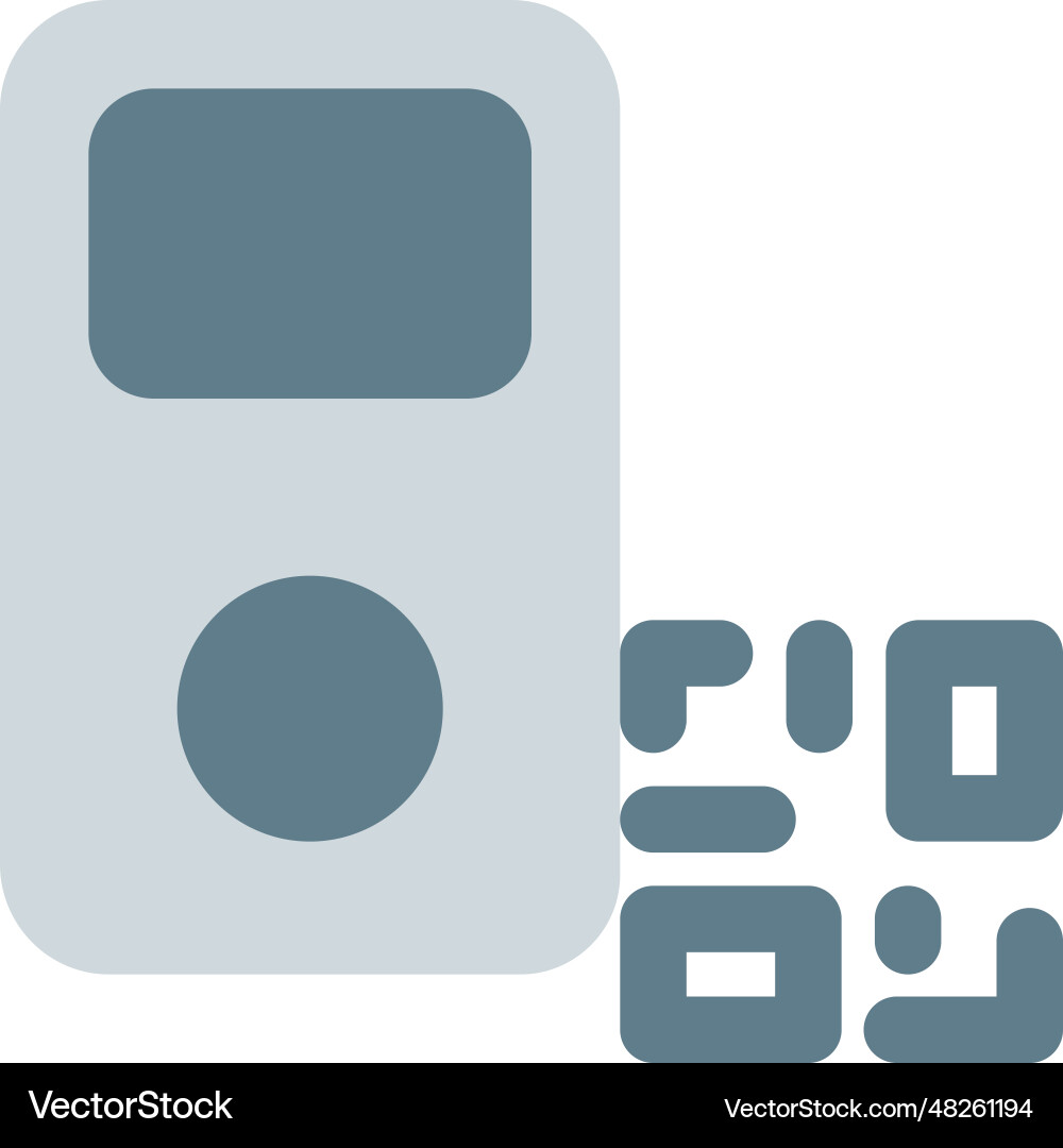 Identification of ipod information using barcode vector image