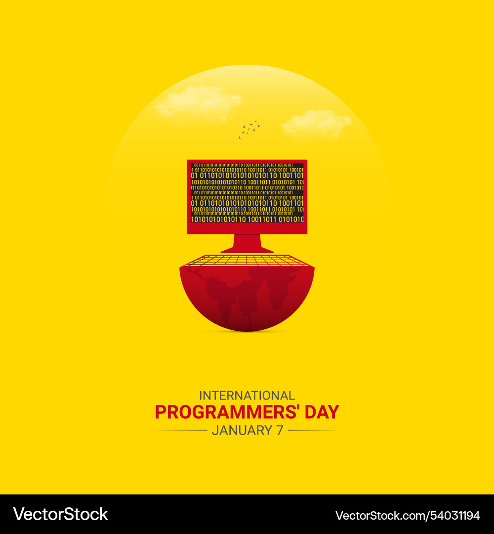 International programmers day vector image