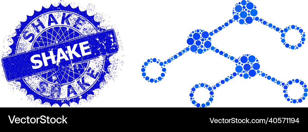 Nodes structure composition of small Nodes structure composition of small vector image
