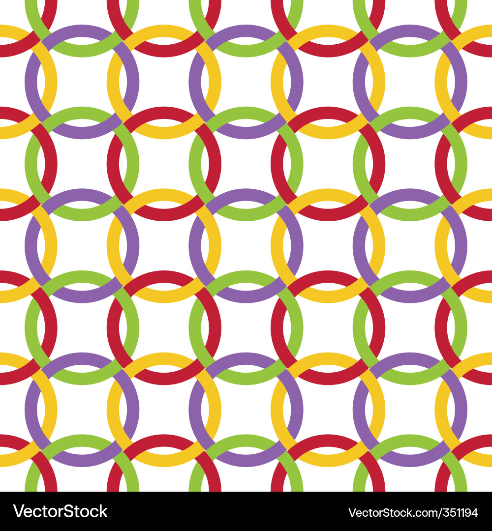 Overlapping Rings Pattern vector image