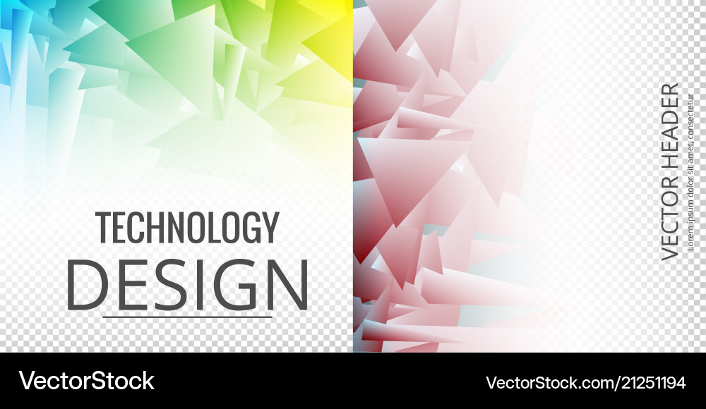 Set of abstract background with geometric elements vector image