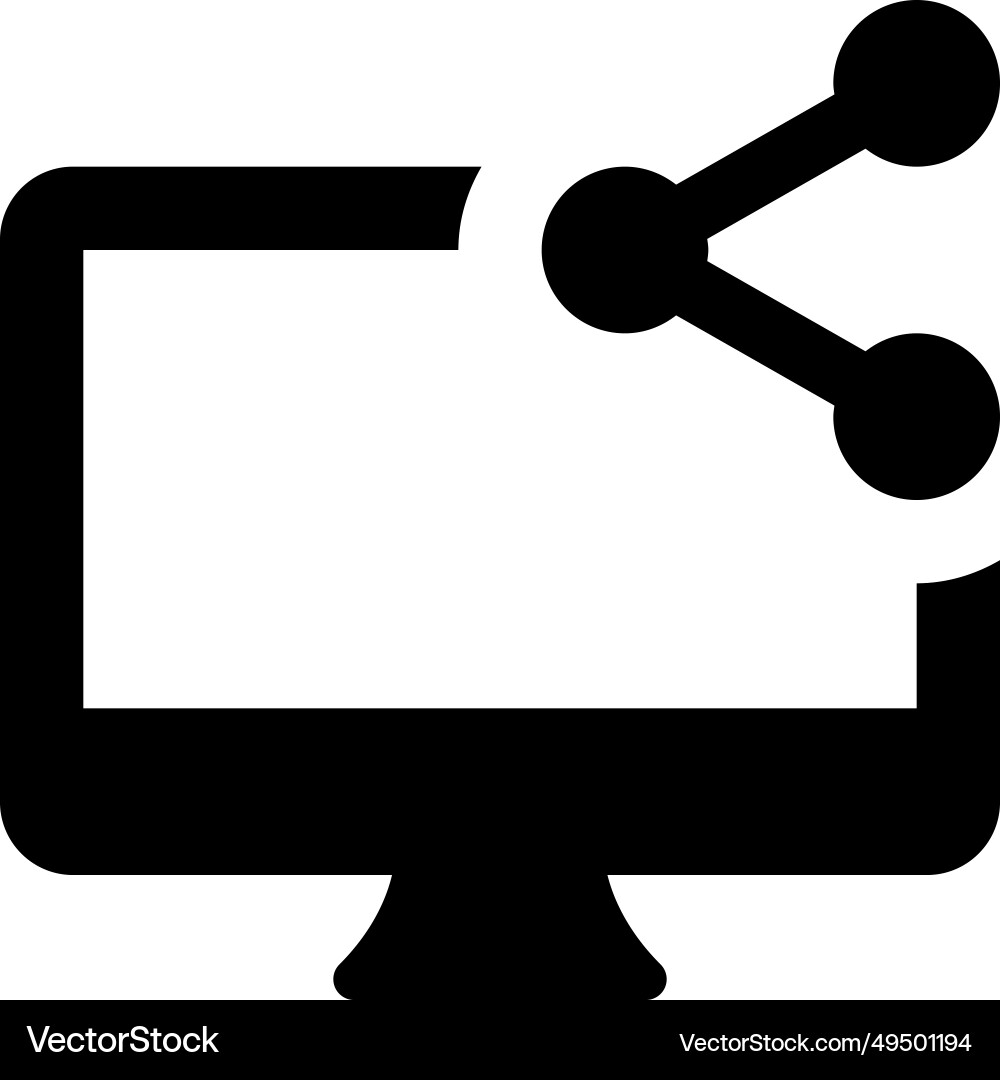 Sharing feature in desktop for sending files Vector Image