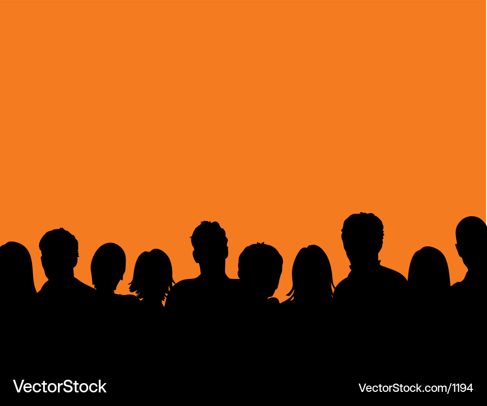 Spectator Group Vector Image