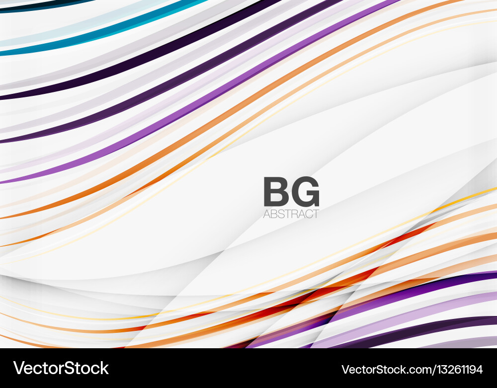 Wave lines abstract background Vector Image