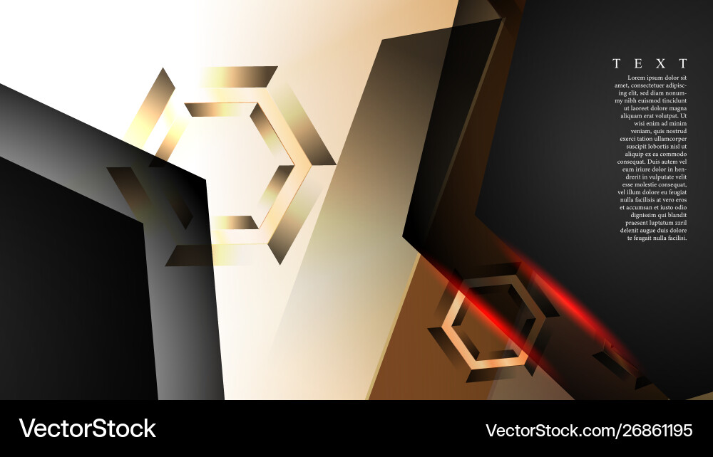 Abstract background with gradient hexagon shapes Abstract background with gradient hexagon shapes Vector Image