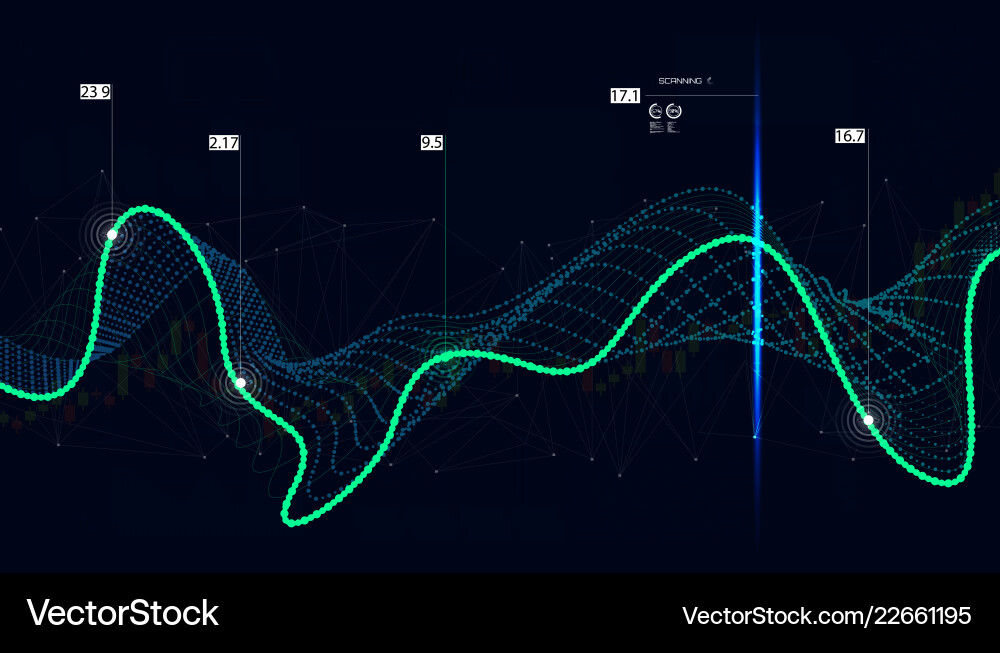 Big Data & Quantum Computing vector image