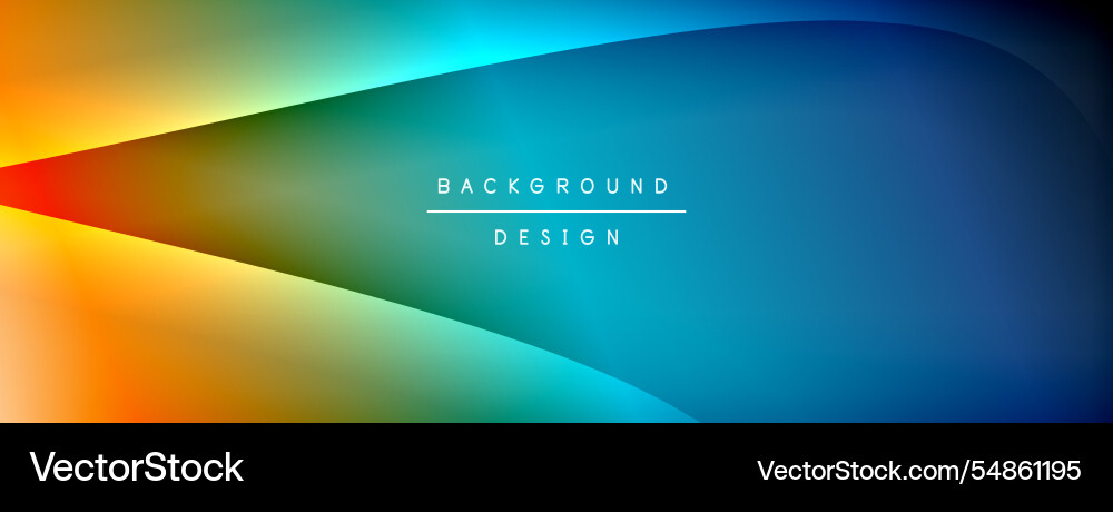 Bright rainbow style color gradient with curve Bright rainbow style color gradient with curve vector image