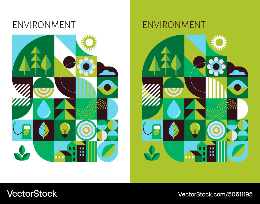 Environment ecology earth day concept design Environment ecology earth day concept design vector image