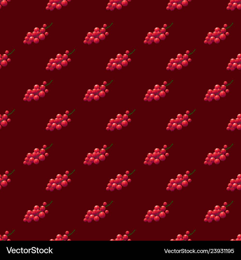 Red currant seamless pattern Red currant seamless pattern Vector Image