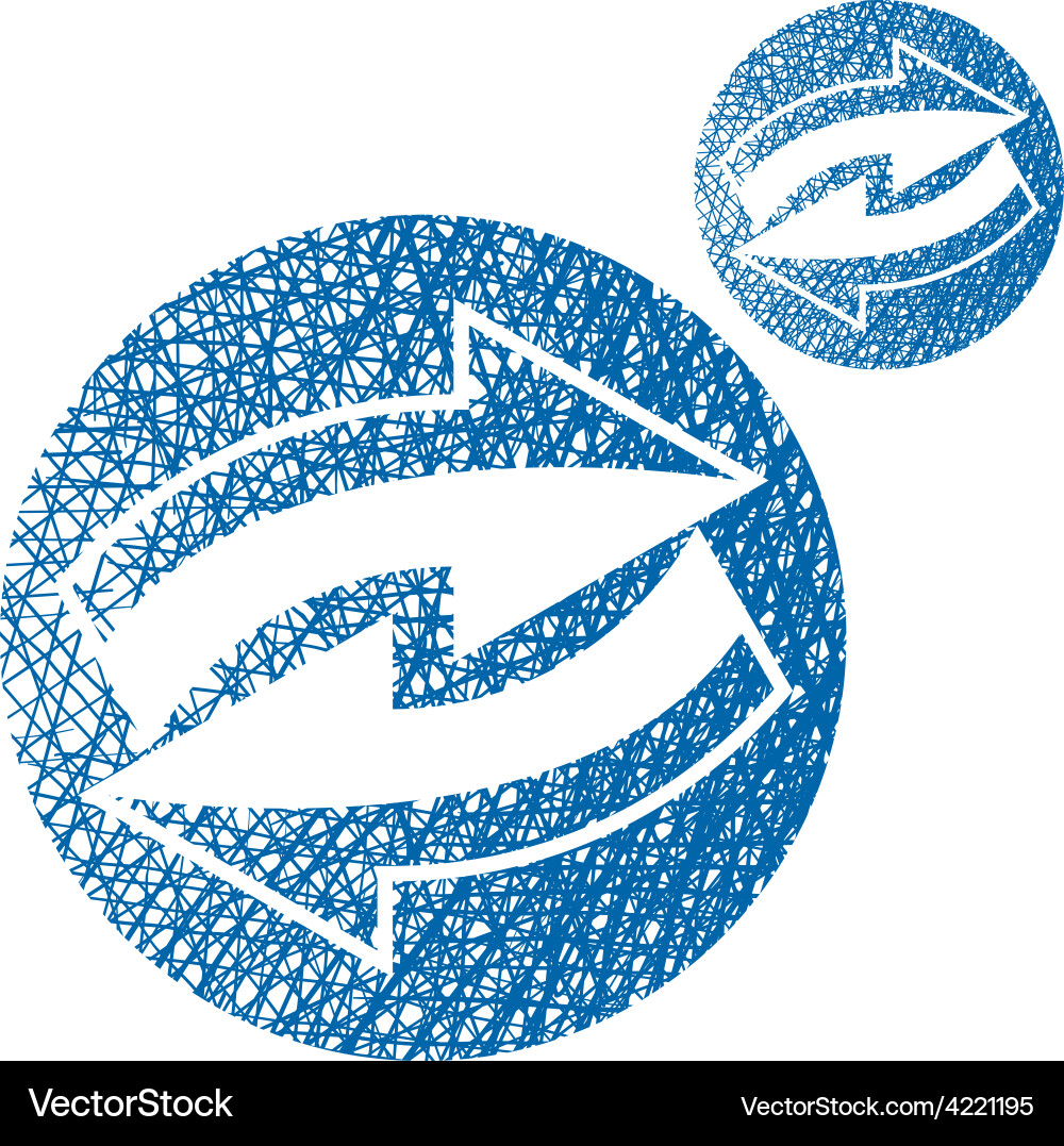 Reload refresh arrows loop simple single color Vector Image