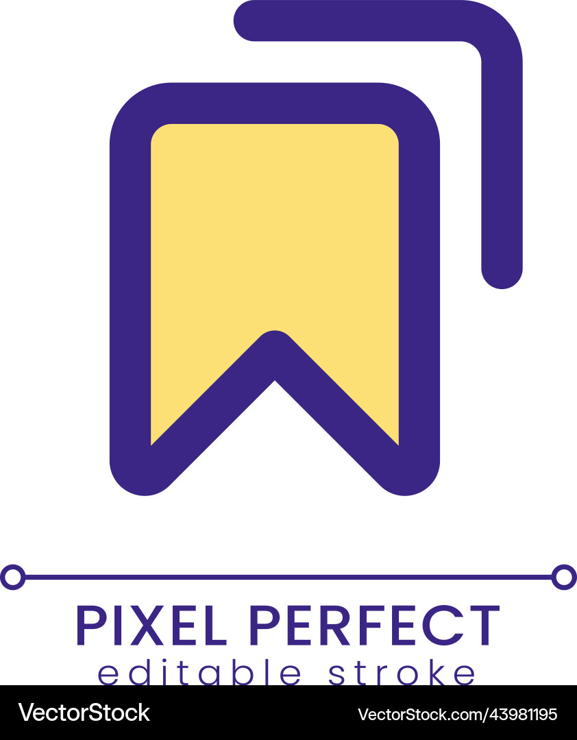 Saved messages pixel perfect rgb color ui icon Saved messages pixel perfect rgb color ui icon vector image