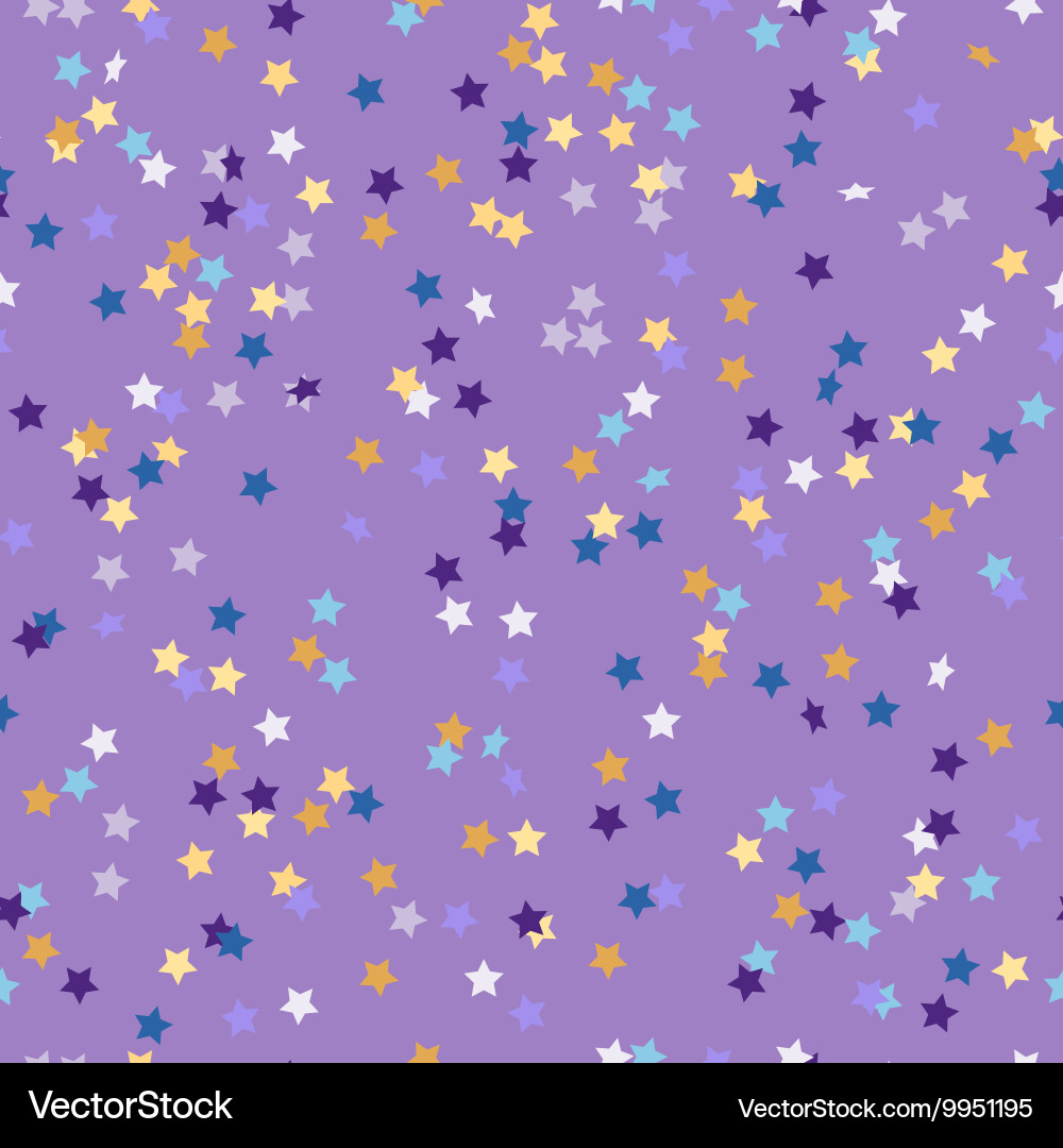 Seamless pattern of colored confetti in the shape vector image