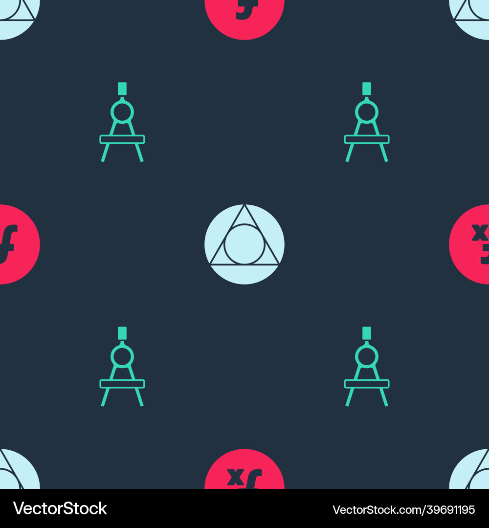 Set function mathematical symbol triangle Vector Image