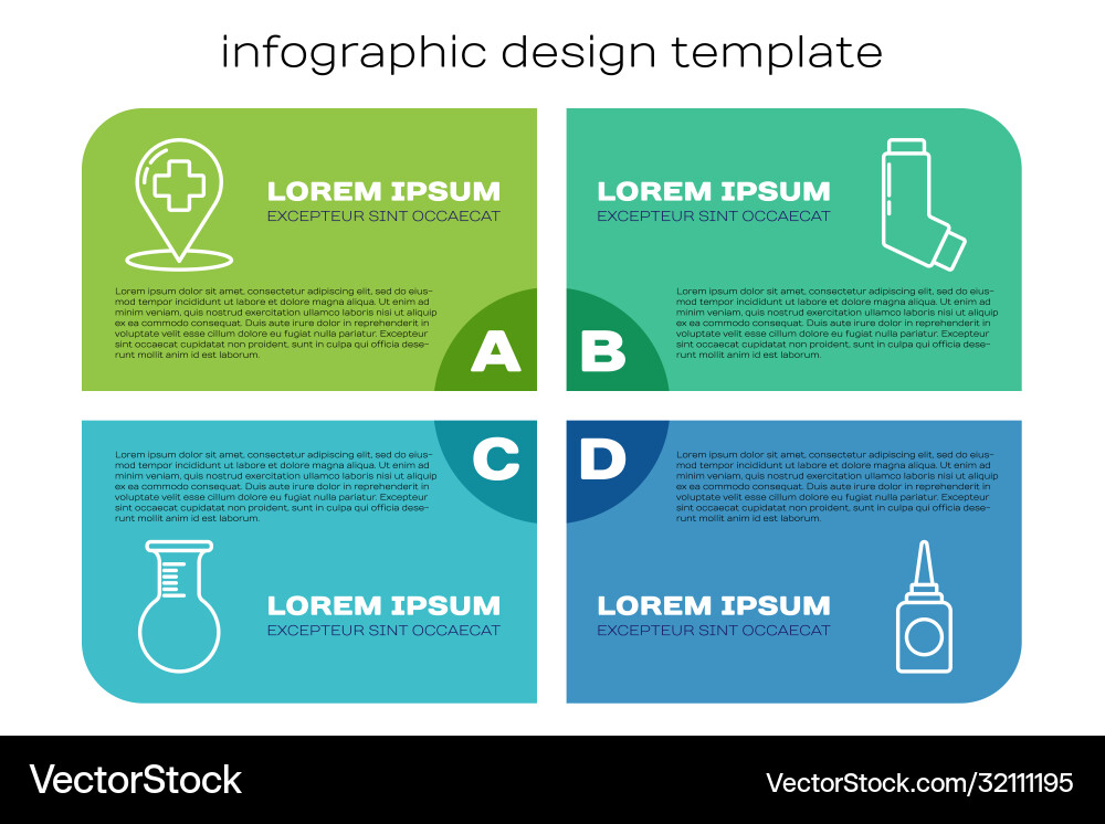 Set line test tube and flask map pointer Vector Image