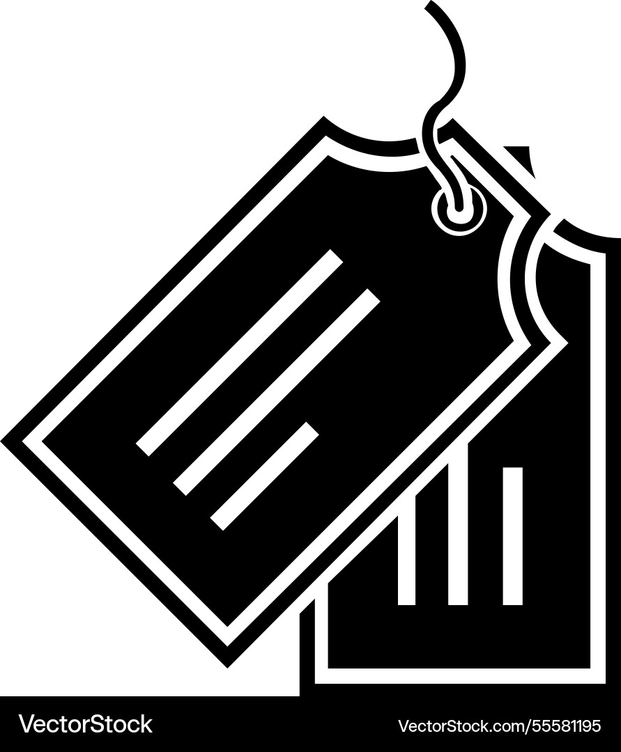 Tags flat web icon concept Royalty Free Vector Image