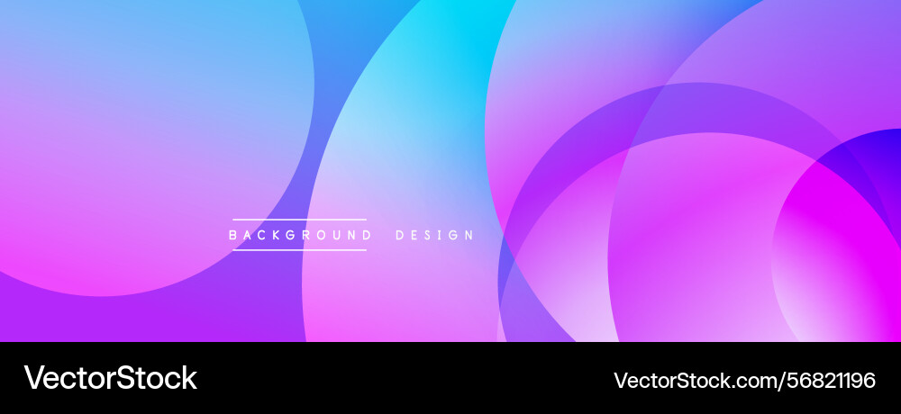 Abstract background features overlapping circles vector image