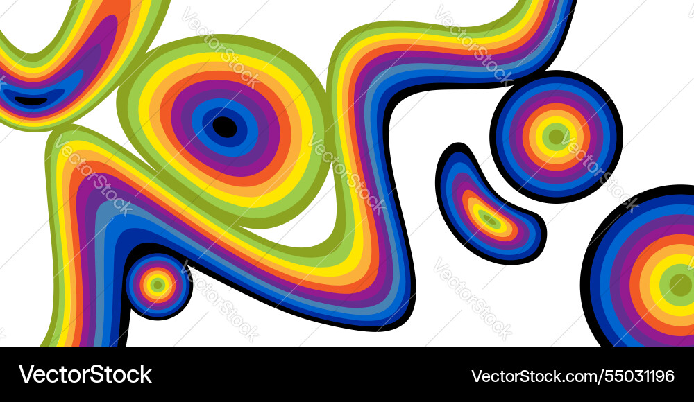 Abstract background with colorful wavy lines Abstract background with colorful wavy lines vector image