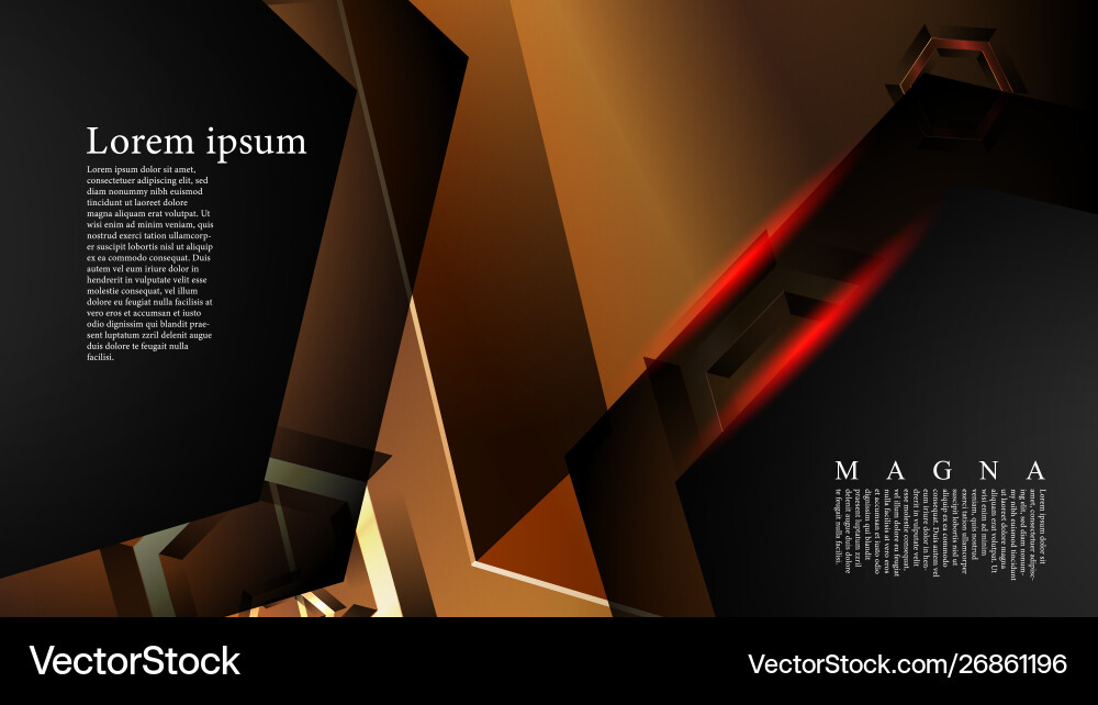 Abstract background with gradient hexagon shapes vector image