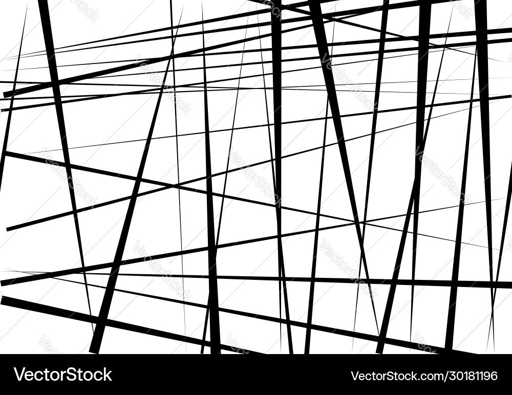 Abstract geometric art with random chaotic lines Abstract geometric art with random chaotic lines vector image