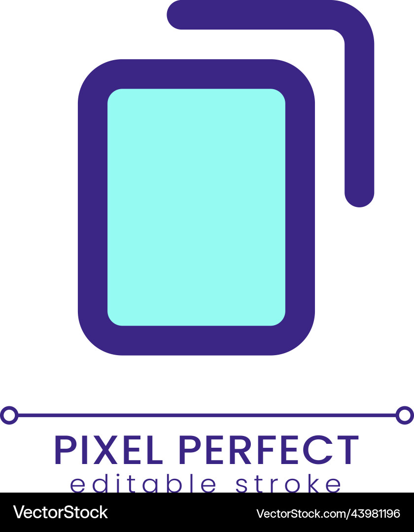 Copy pixel perfect rgb color ui icon Copy pixel perfect rgb color ui icon vector image