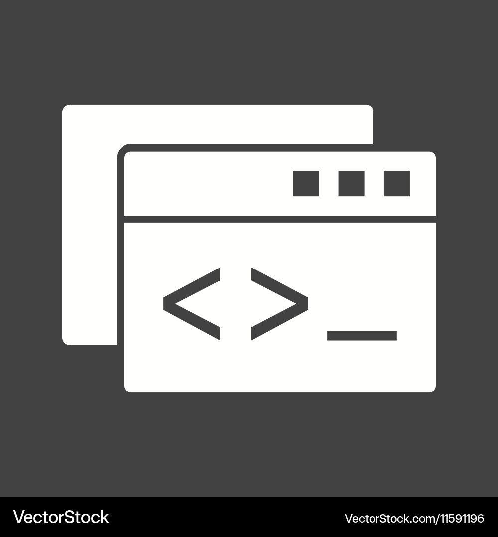 Custom coding Vector Image