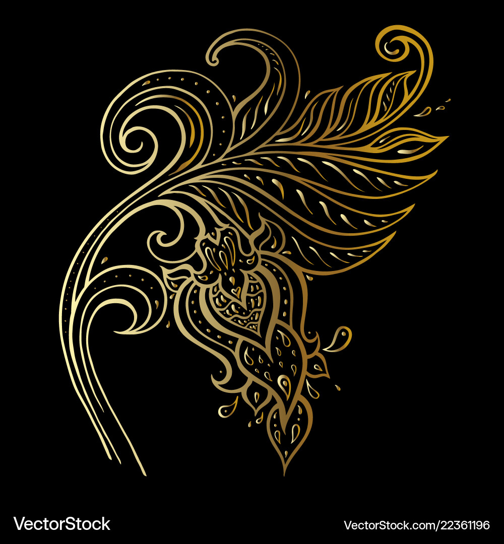 Ethnic Paisley Ornament Vector Image
