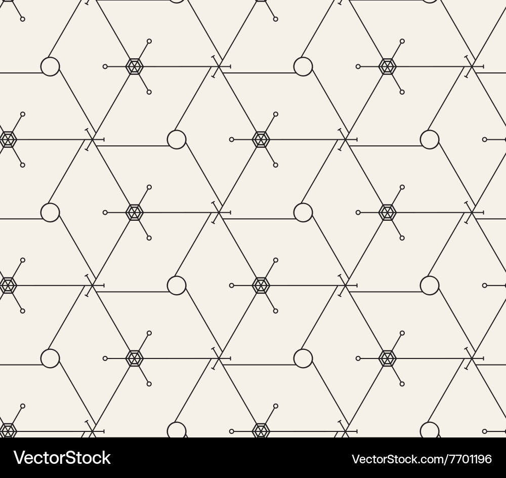 Hexagonal Grid Pattern Vector Image