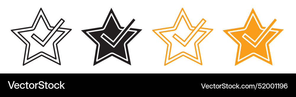 High-quality project features displayed in star Vector Image