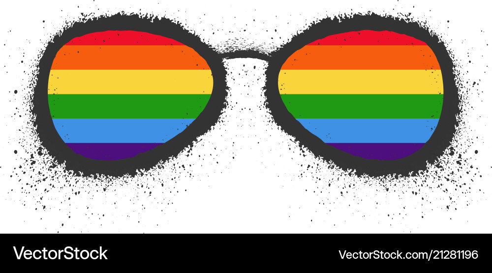 Lgbt rights symbol gay parade sign Lgbt rights symbol gay parade sign vector image